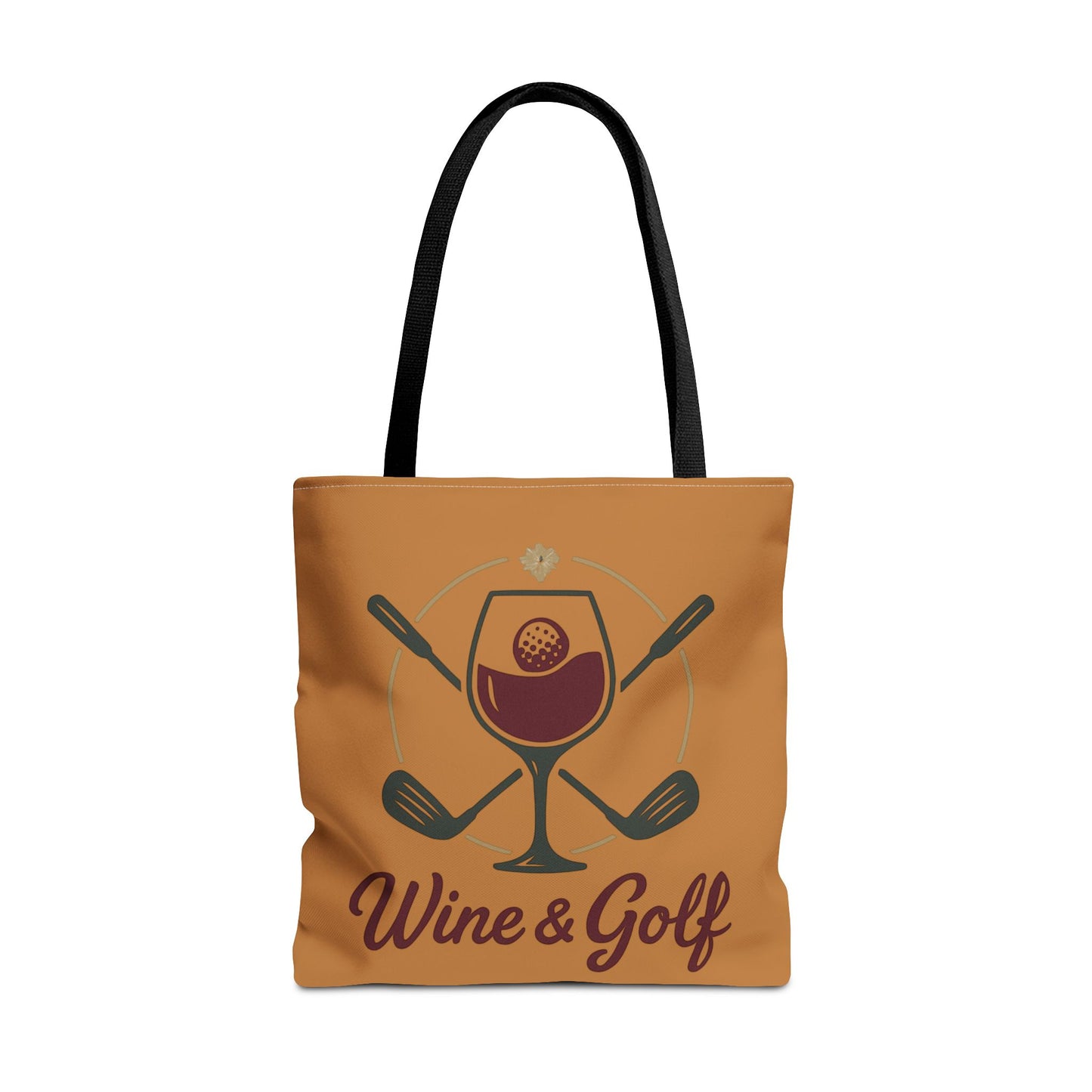 Wine and Golf Tote Bag