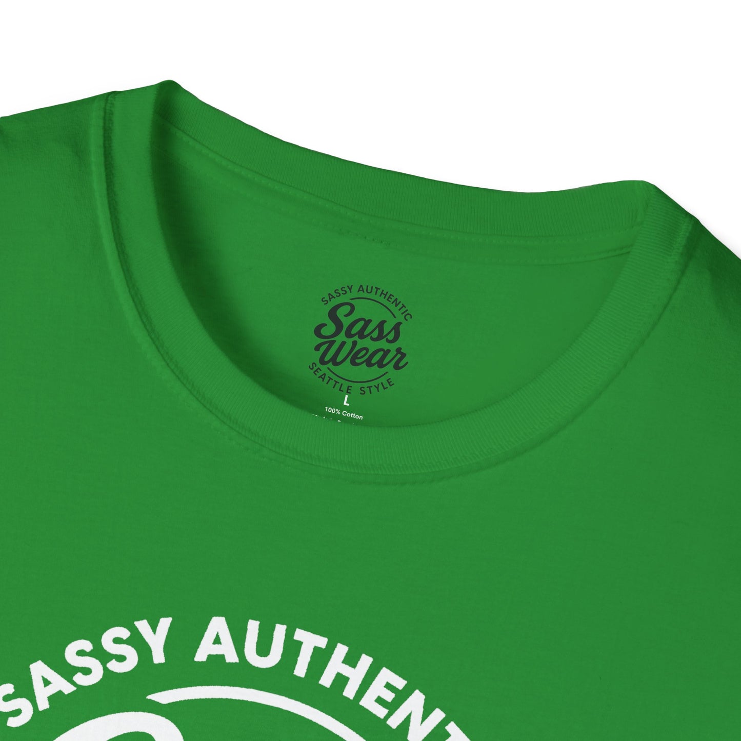 Sass Wear - Unisex Softstyle T-Shirt white logo