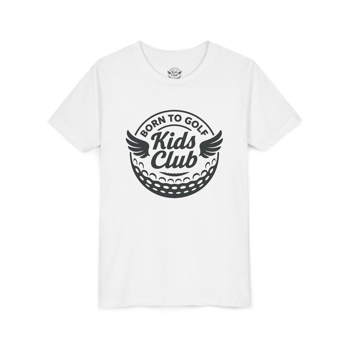 Kids Club Logo Born To Golf Youth Tee