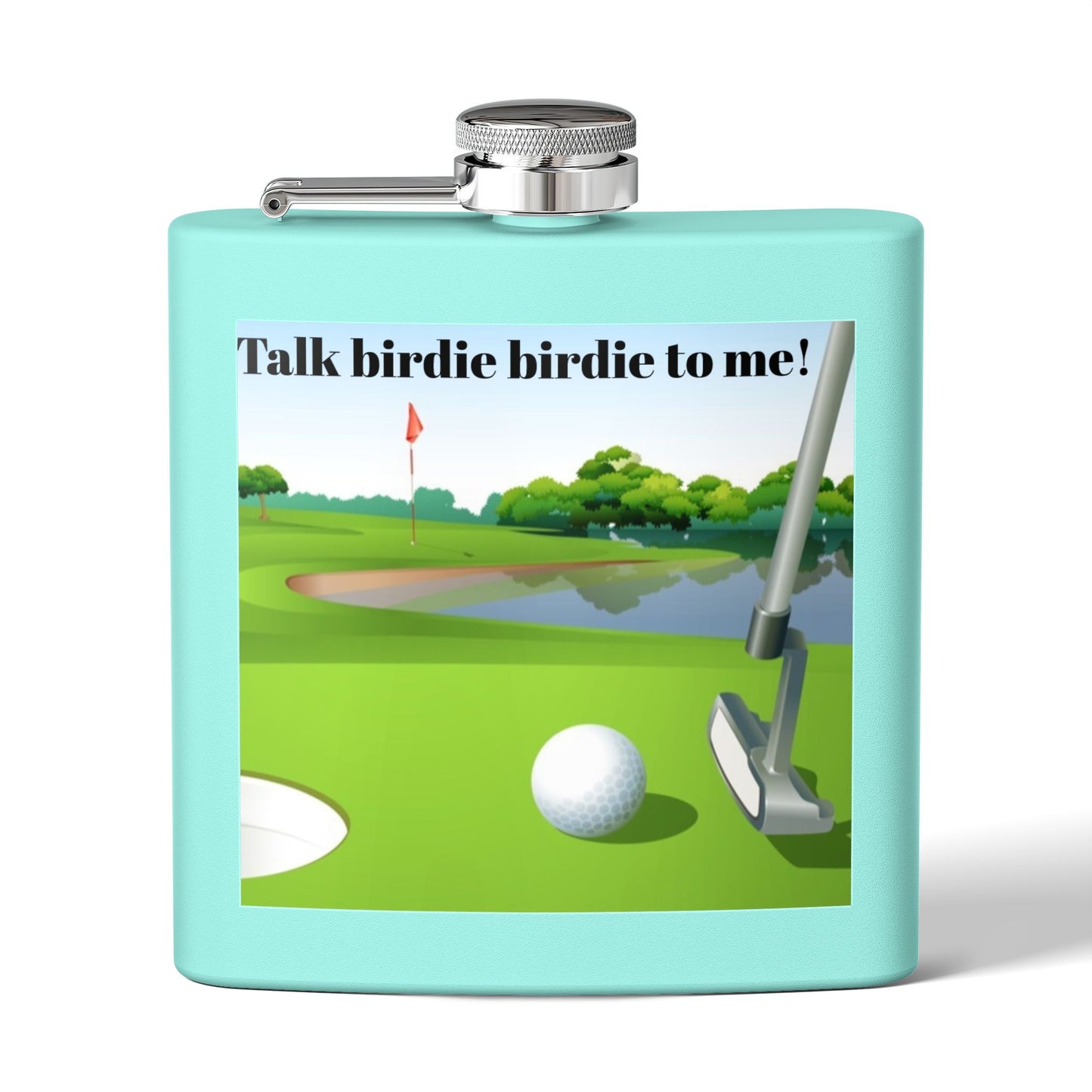 Talk Birdie to Me Sleek Stainless Steel Flask