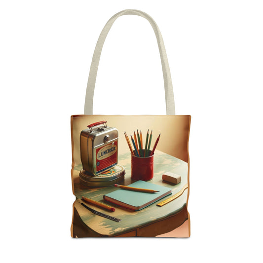 vintage school supplies Tote Bag