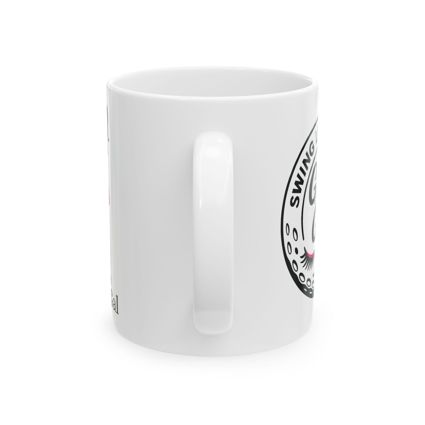 Golf Gal Ceramic Coffee Mug Ruby
