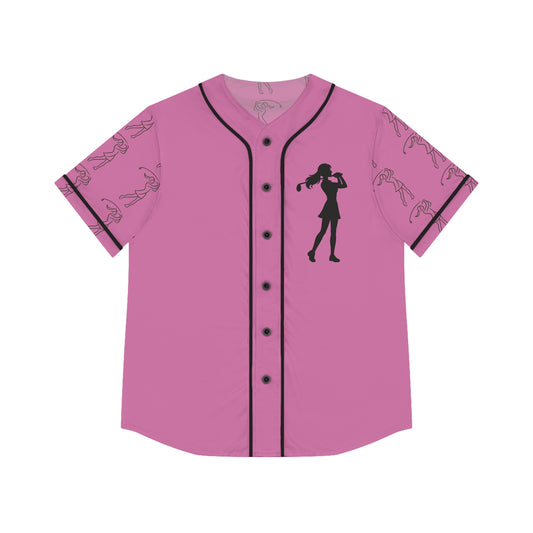Golf Gal silhouette/outline baseball jersey