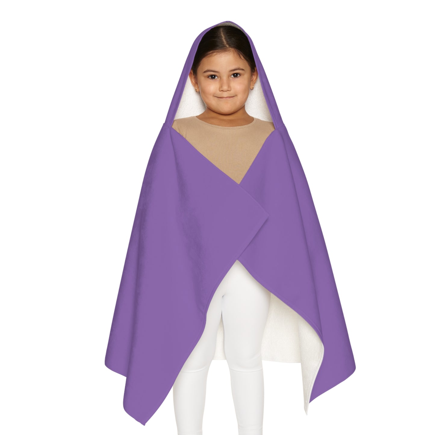 Purple Smiley Face Kids Hooded Towel/ Beach Cover-Up