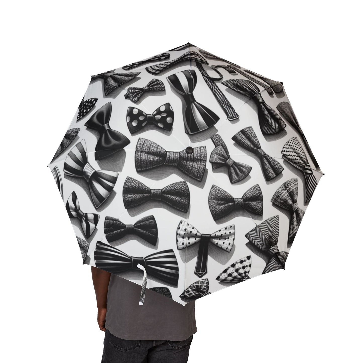 Bow Ties Umbrella - Semi-Automatic Foldable Design
