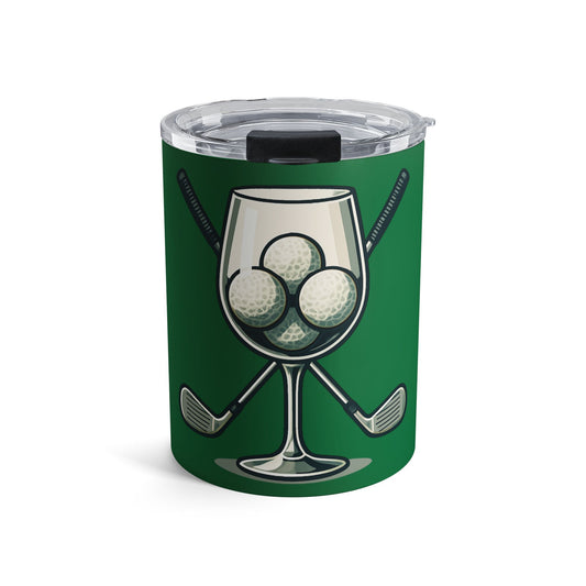Green Wine Glass and Balls Whiskey/Wine Tumbler