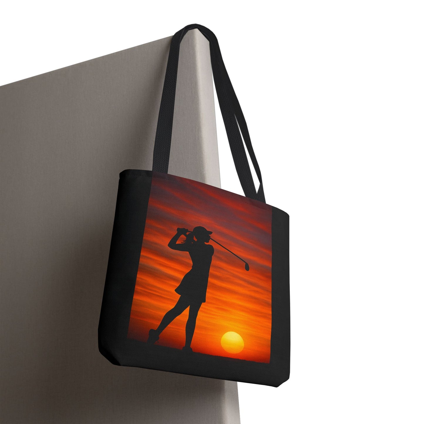 Sunset Golf Gal Tote Bag