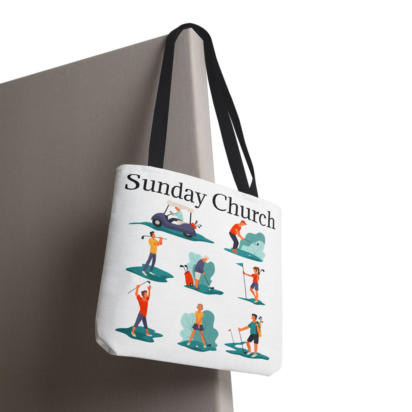 Sunday Church Golf Tote Bag