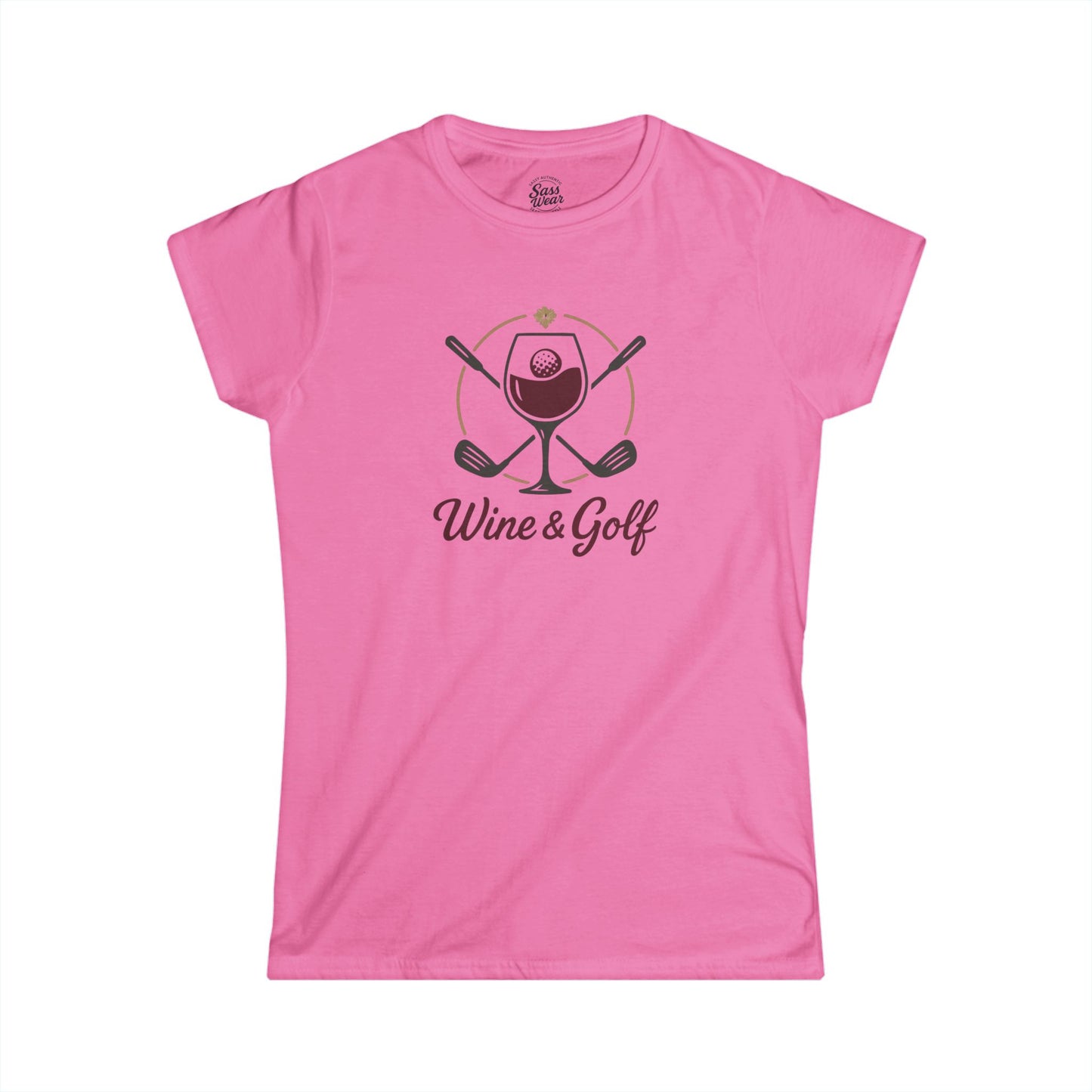 Wine and Golf Women's Softstyle Tee