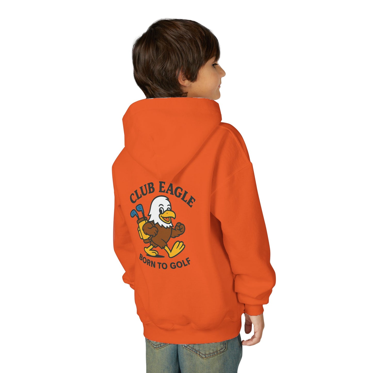 Club Eagle Born To Golf Youth Hoodie