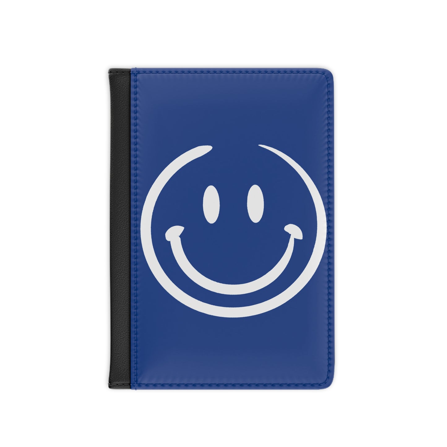 navy with white smiley face Passport Cover