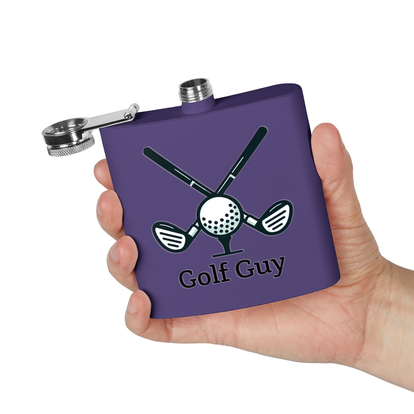 Golf Guy Sleek Stainless Steel Flask