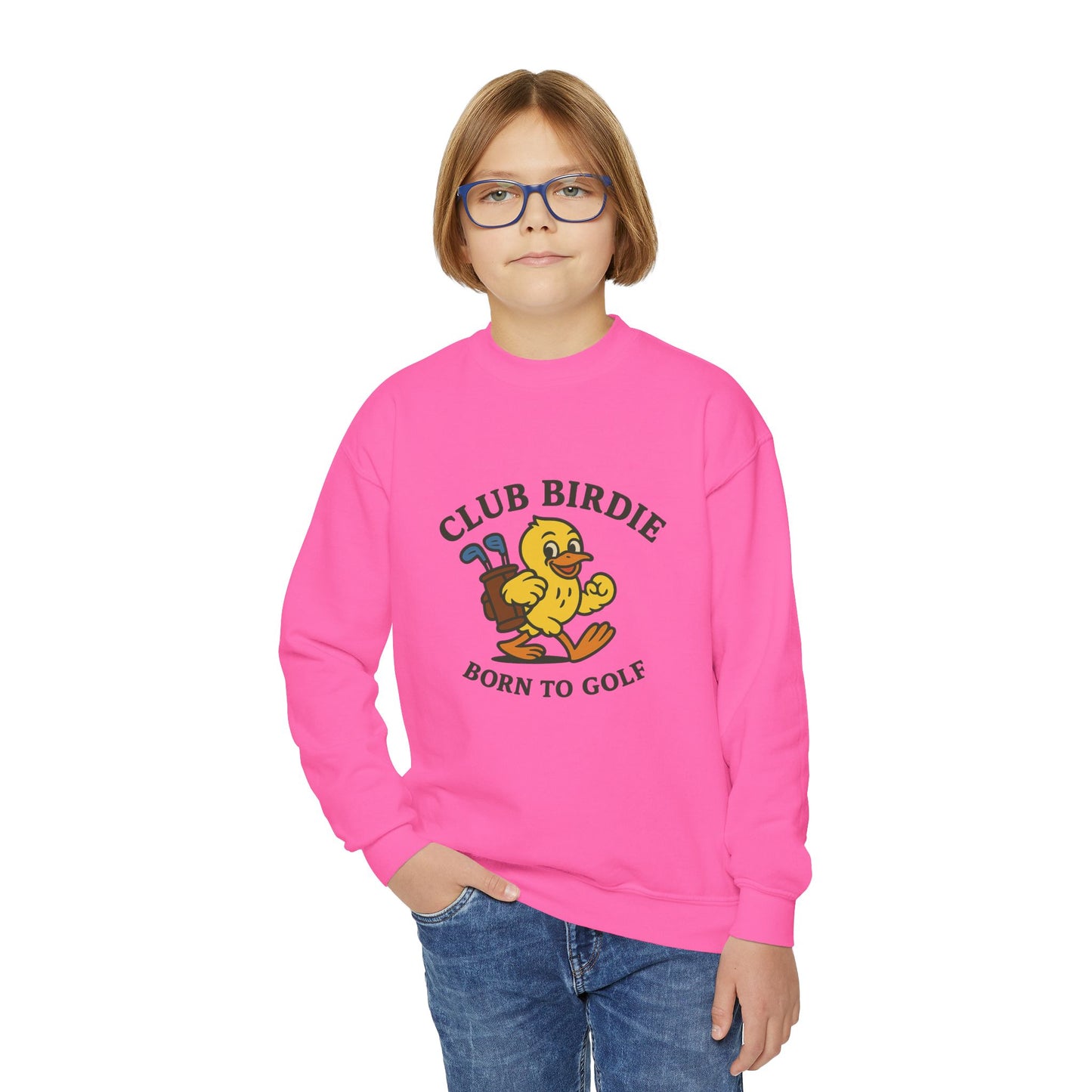 Club Birdie Born to Golf Youth Crewneck Sweatshirt
