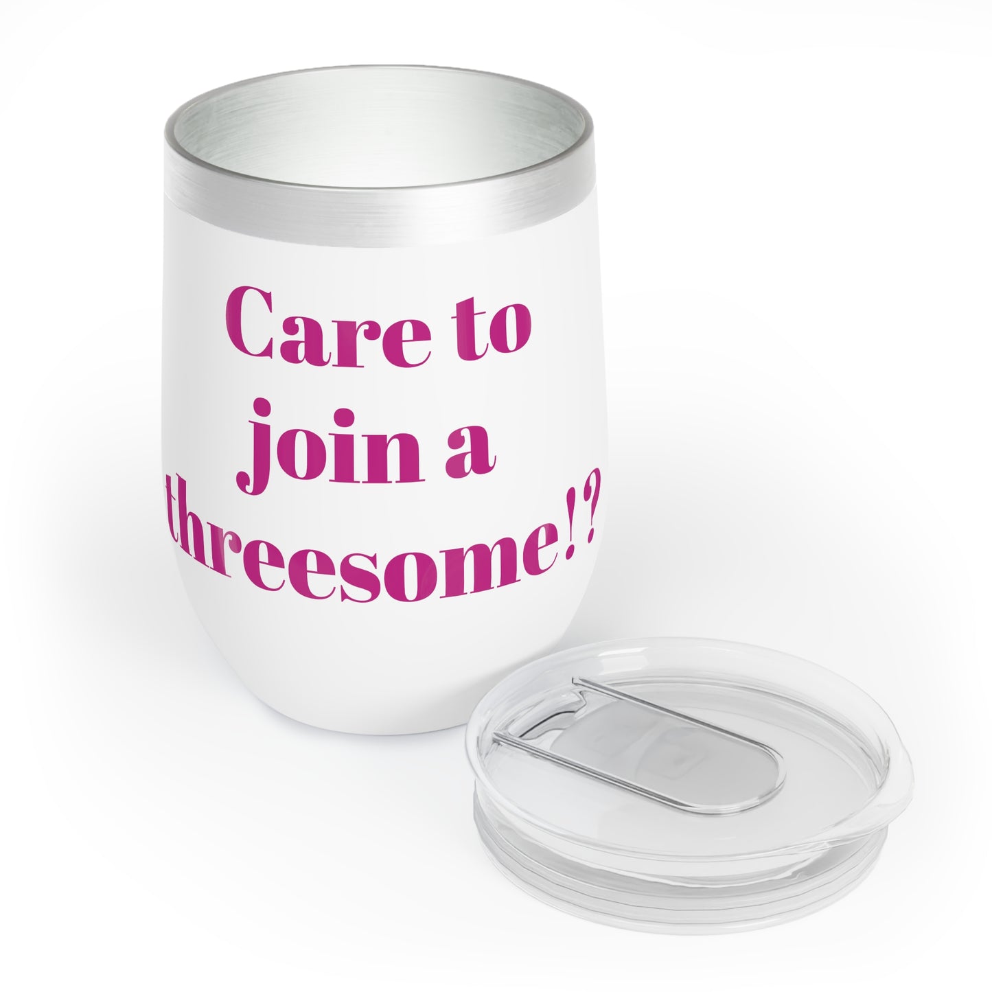 pink threesome golfl Wine Tumbler