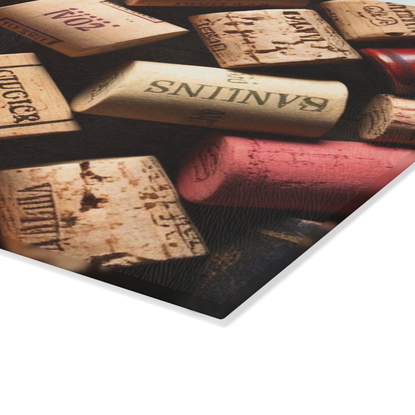 wine corks Glass Cutting Board