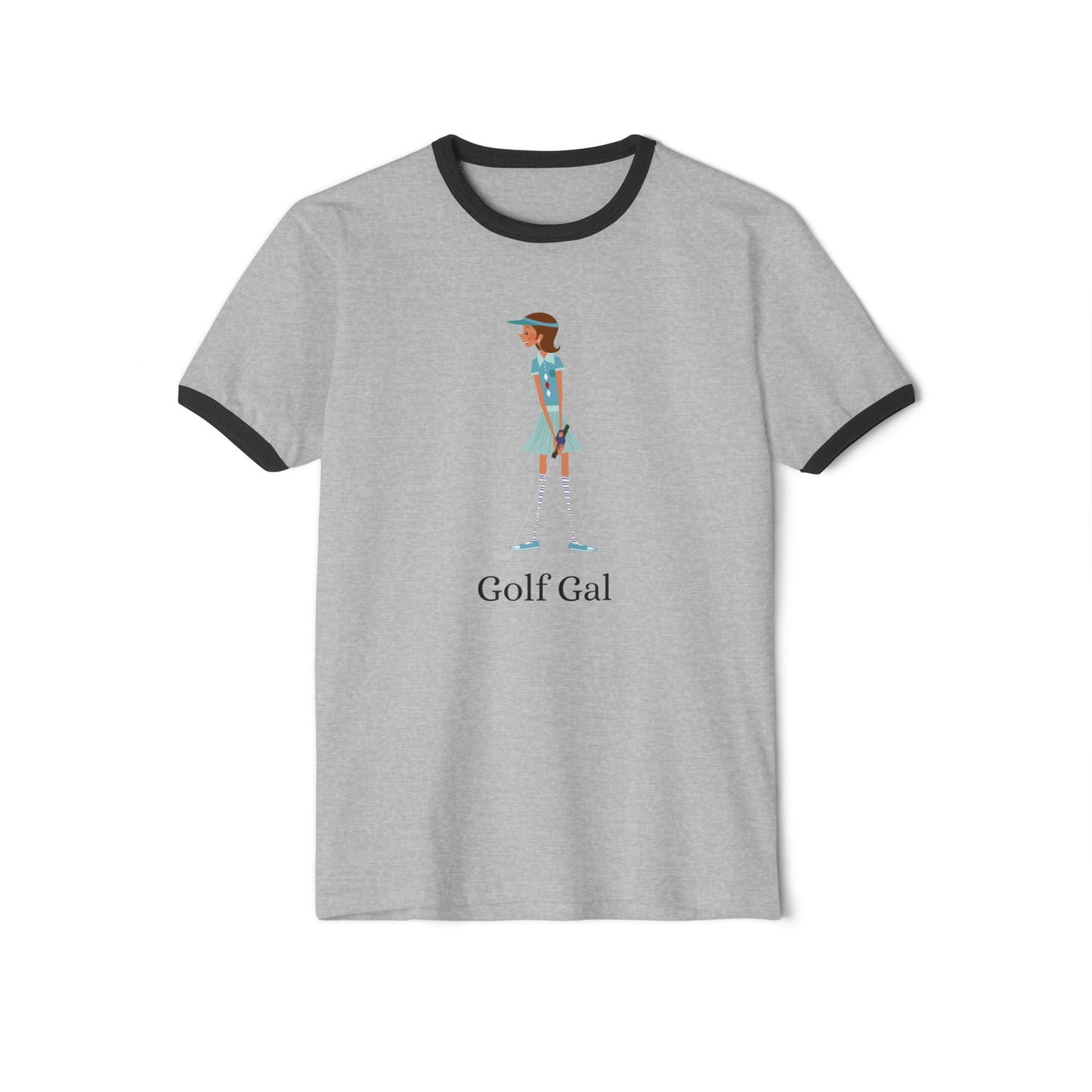 Golf Gal Cotton Ringer T-Shirt Lily