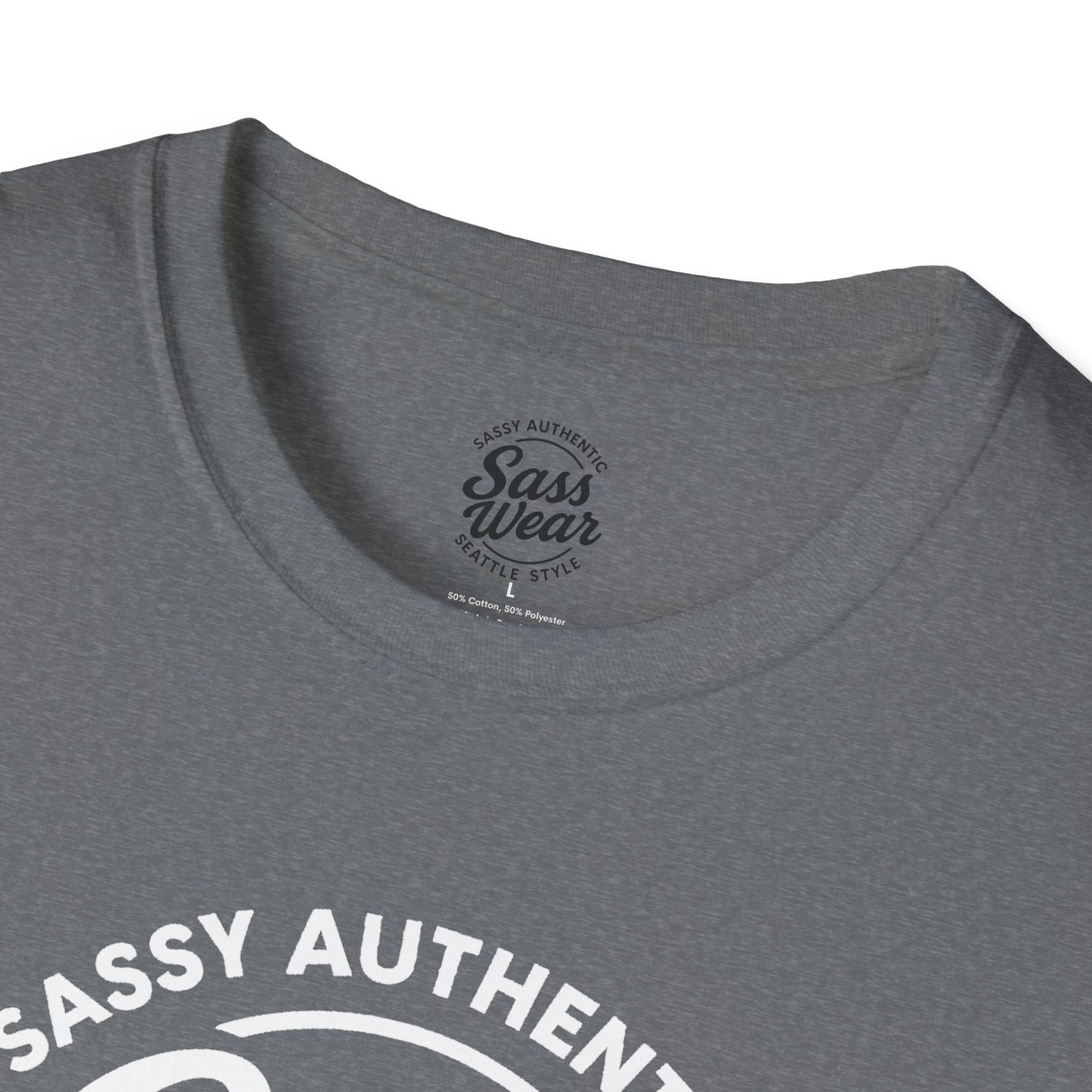 Sass Wear - Unisex Softstyle T-Shirt white logo