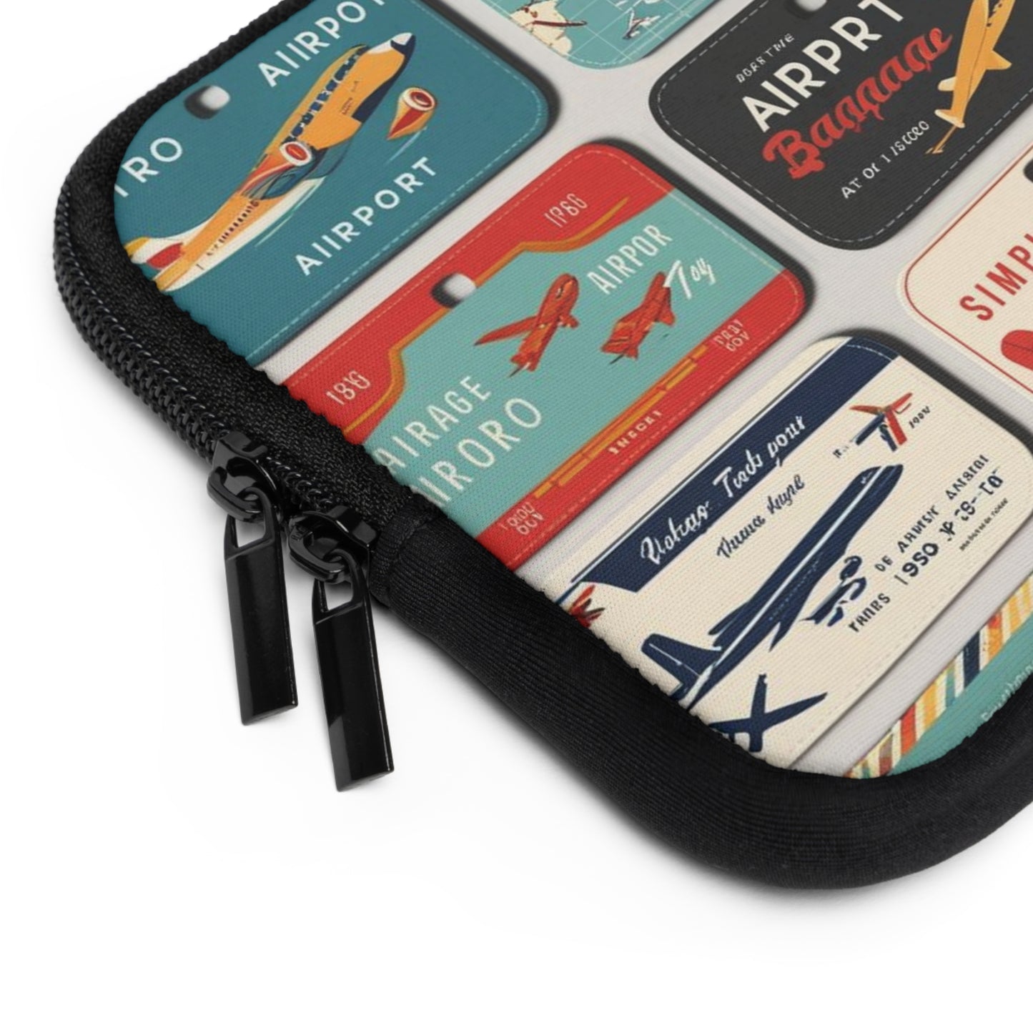 retro luggage tags Laptop Sleeve