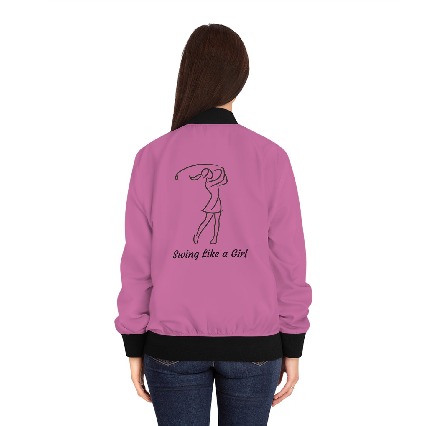 Pink Women's Golf Gal Bomber Jacket
