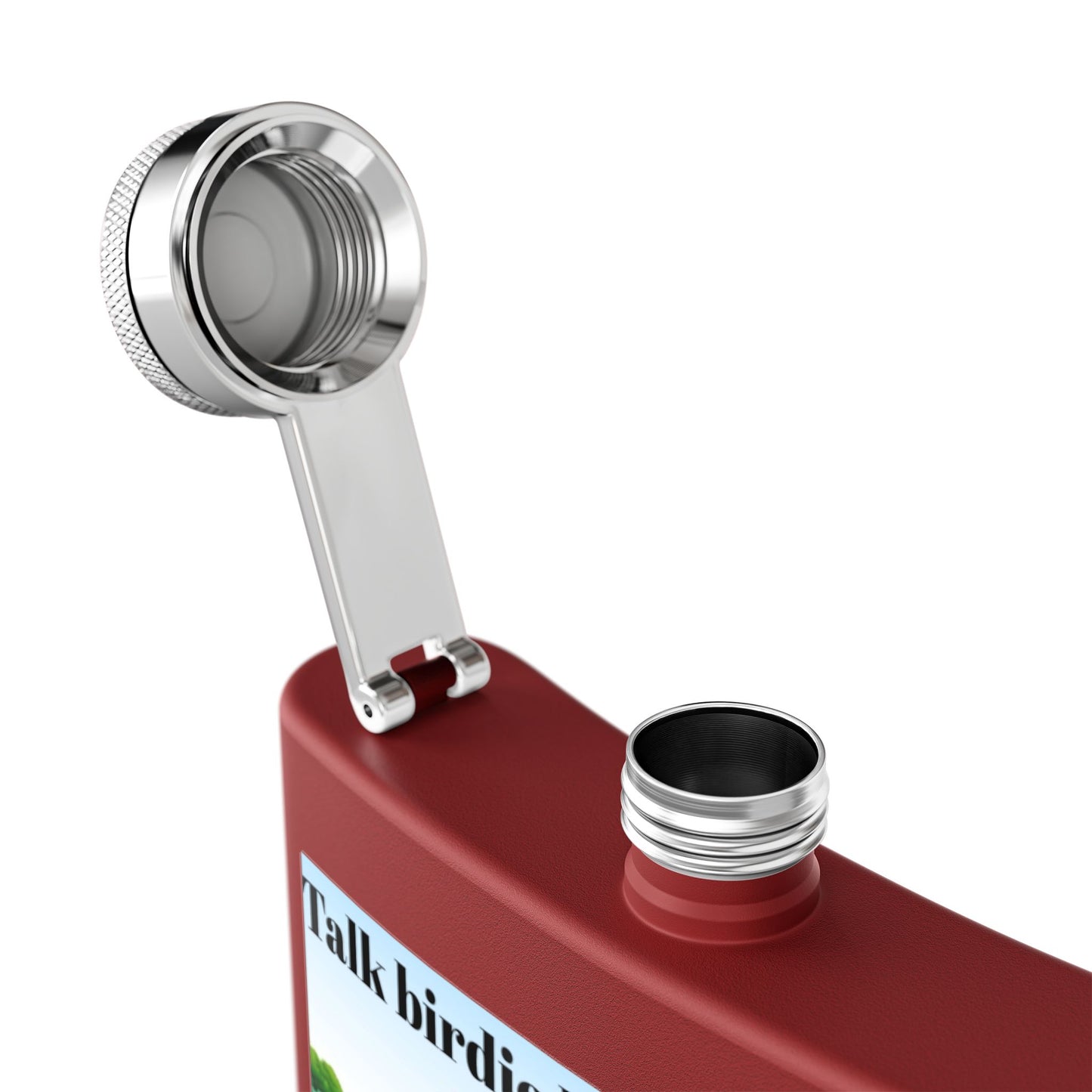 Talk Birdie to Me Sleek Stainless Steel Flask