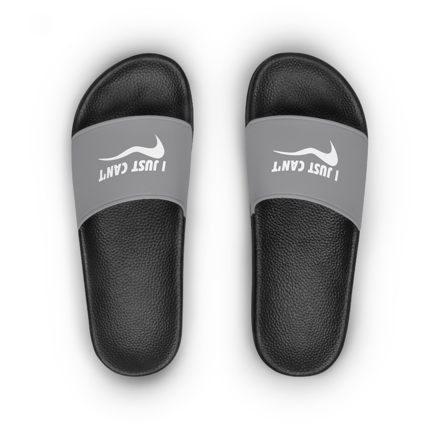 Grey I Just Can't  Women's Slide Sandals