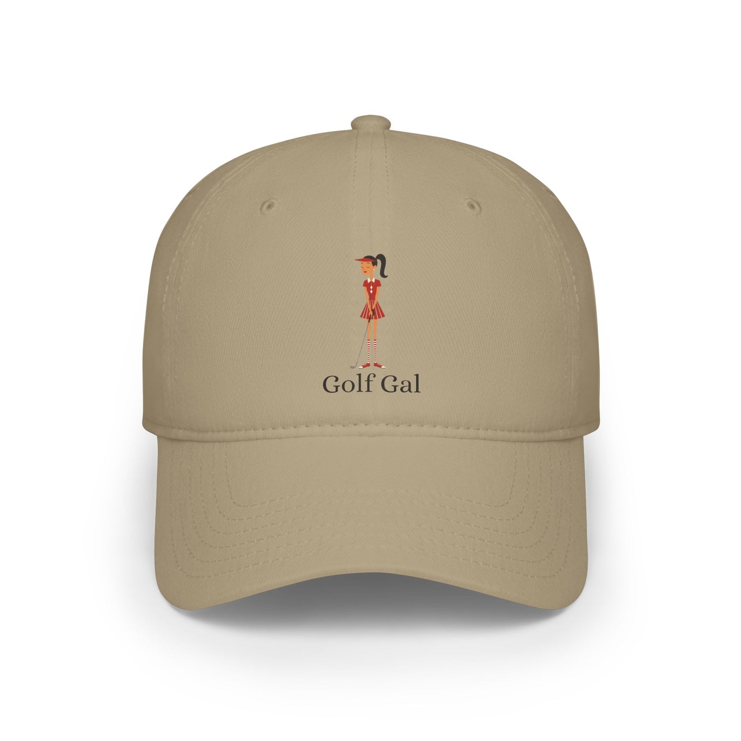 Golf Gal Low Profile Baseball Cap Ruby