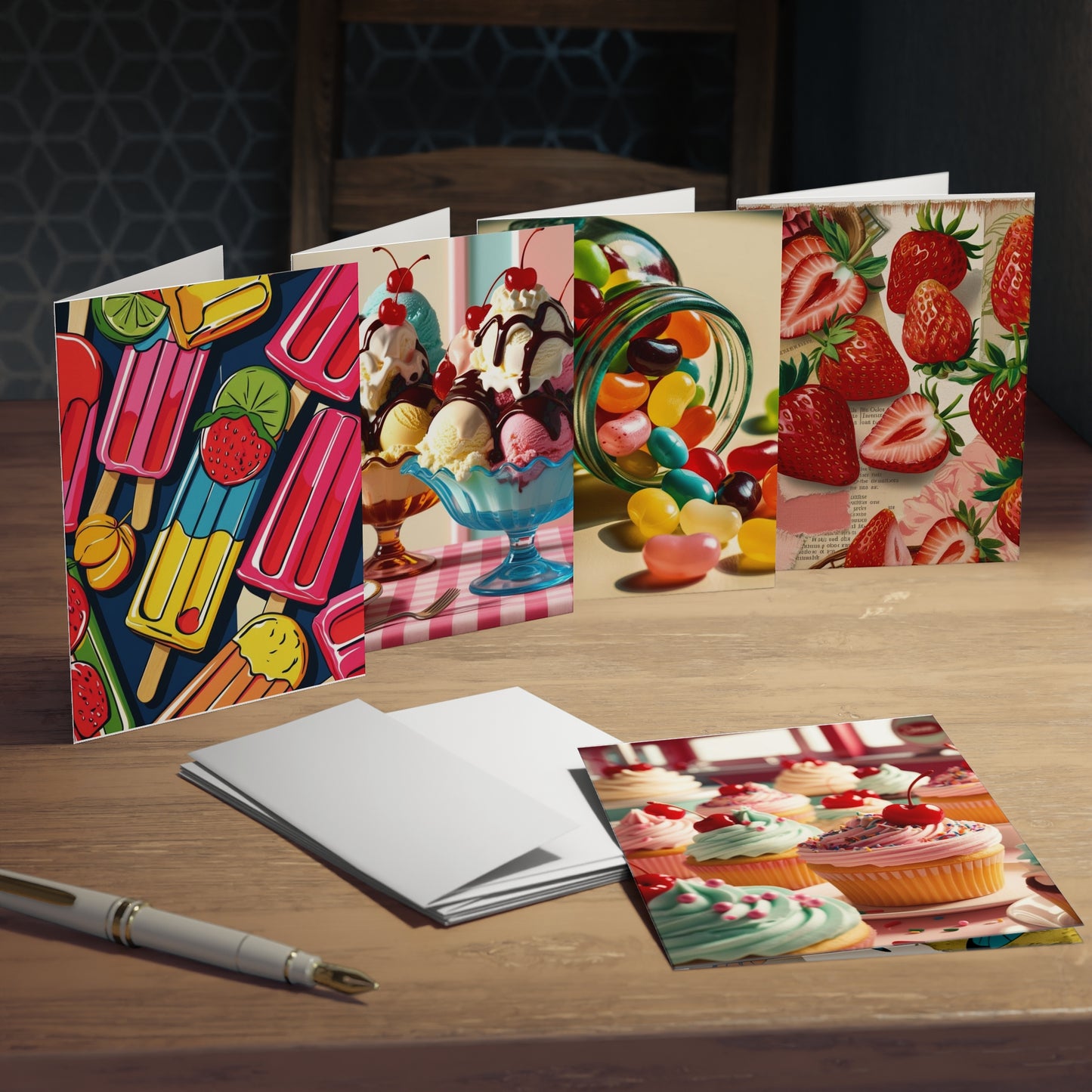 summer treats Greeting Cards (5-Pack)