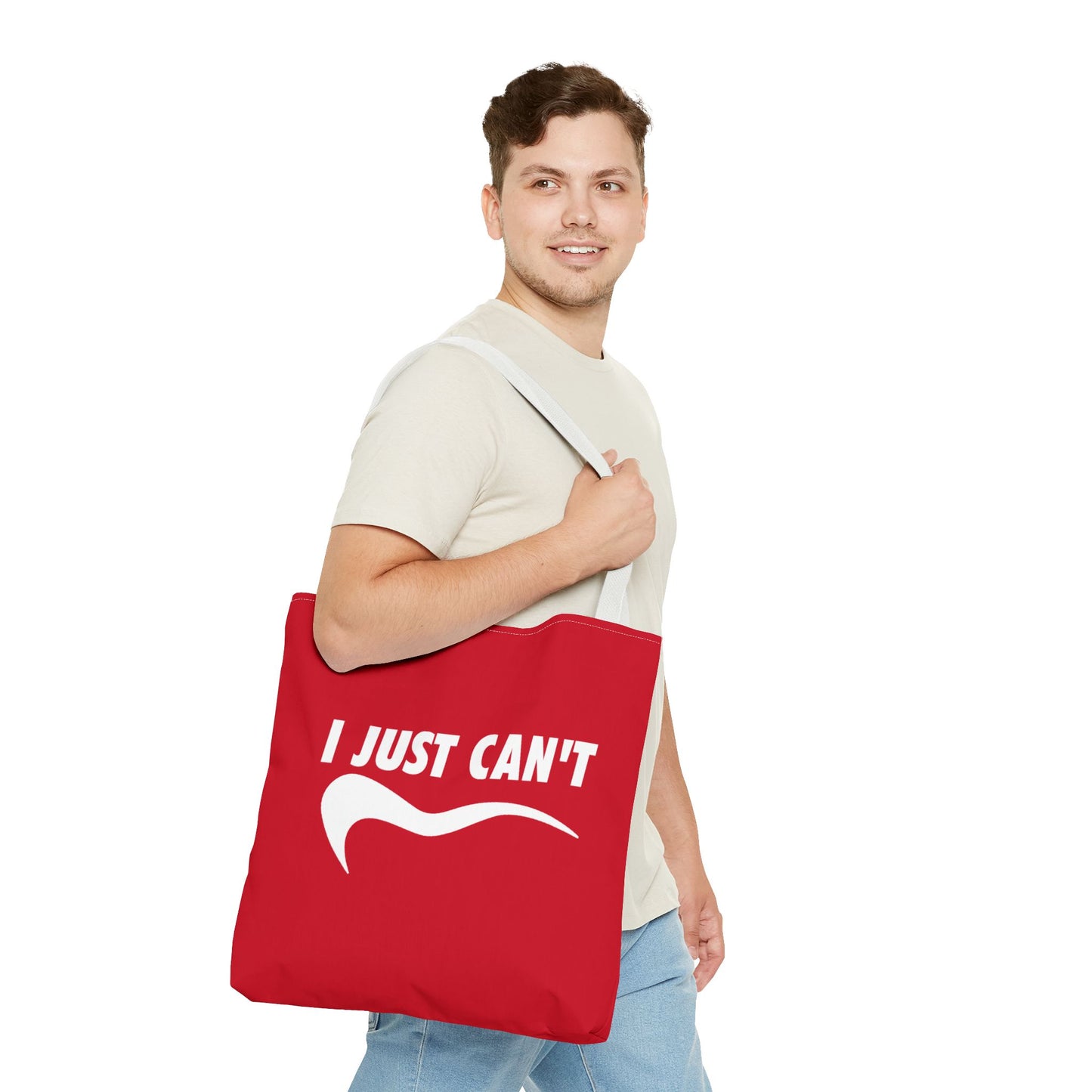 Red I just can't Tote Bag