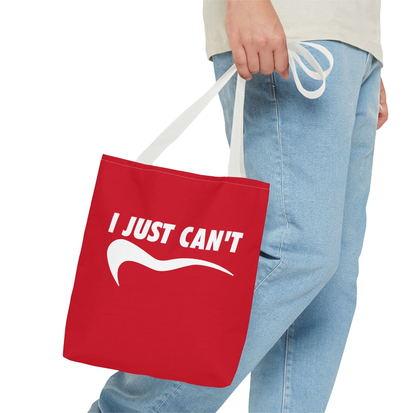 Red I just can't Tote Bag