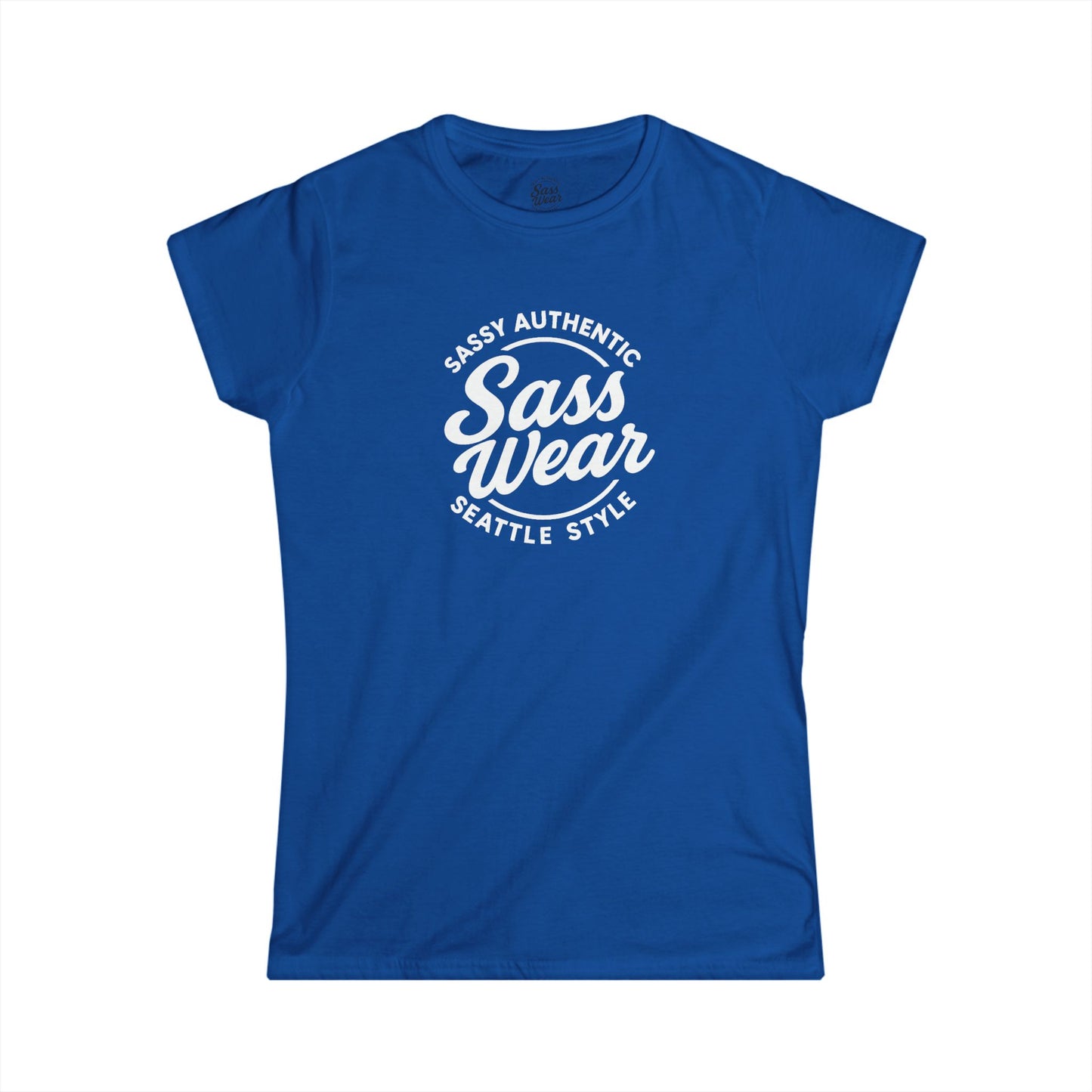 Sass Wear Women's Softstyle white logo