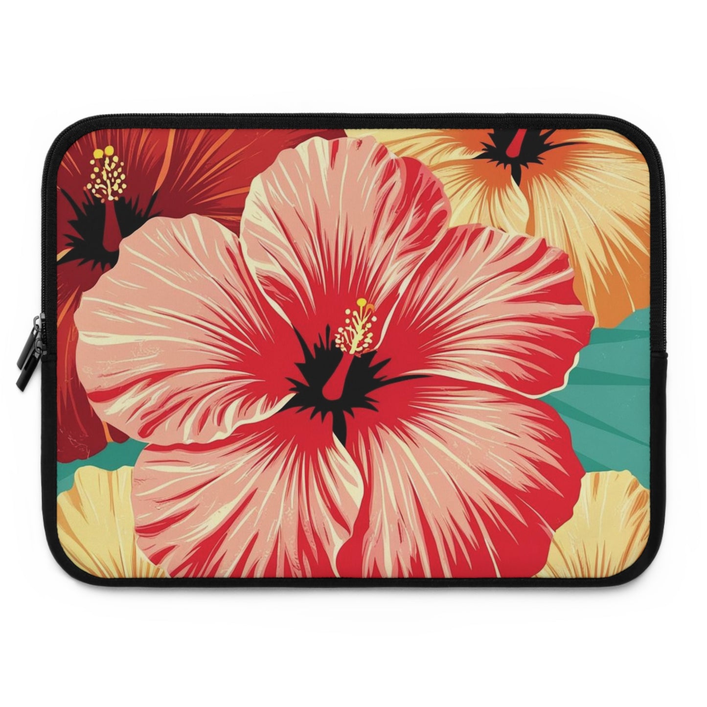 retro hibiscus Laptop Sleeve