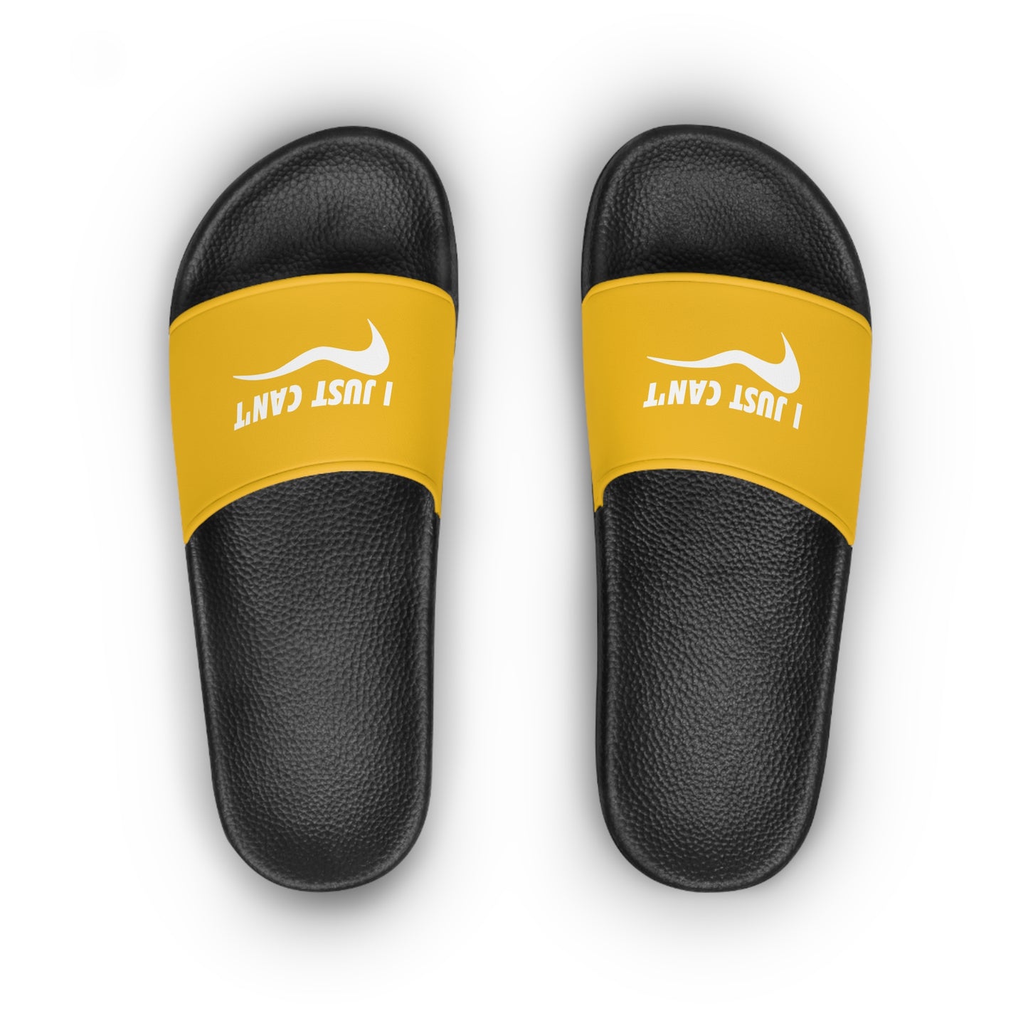 Yellow I Just Can't  Women's Slide Sandals