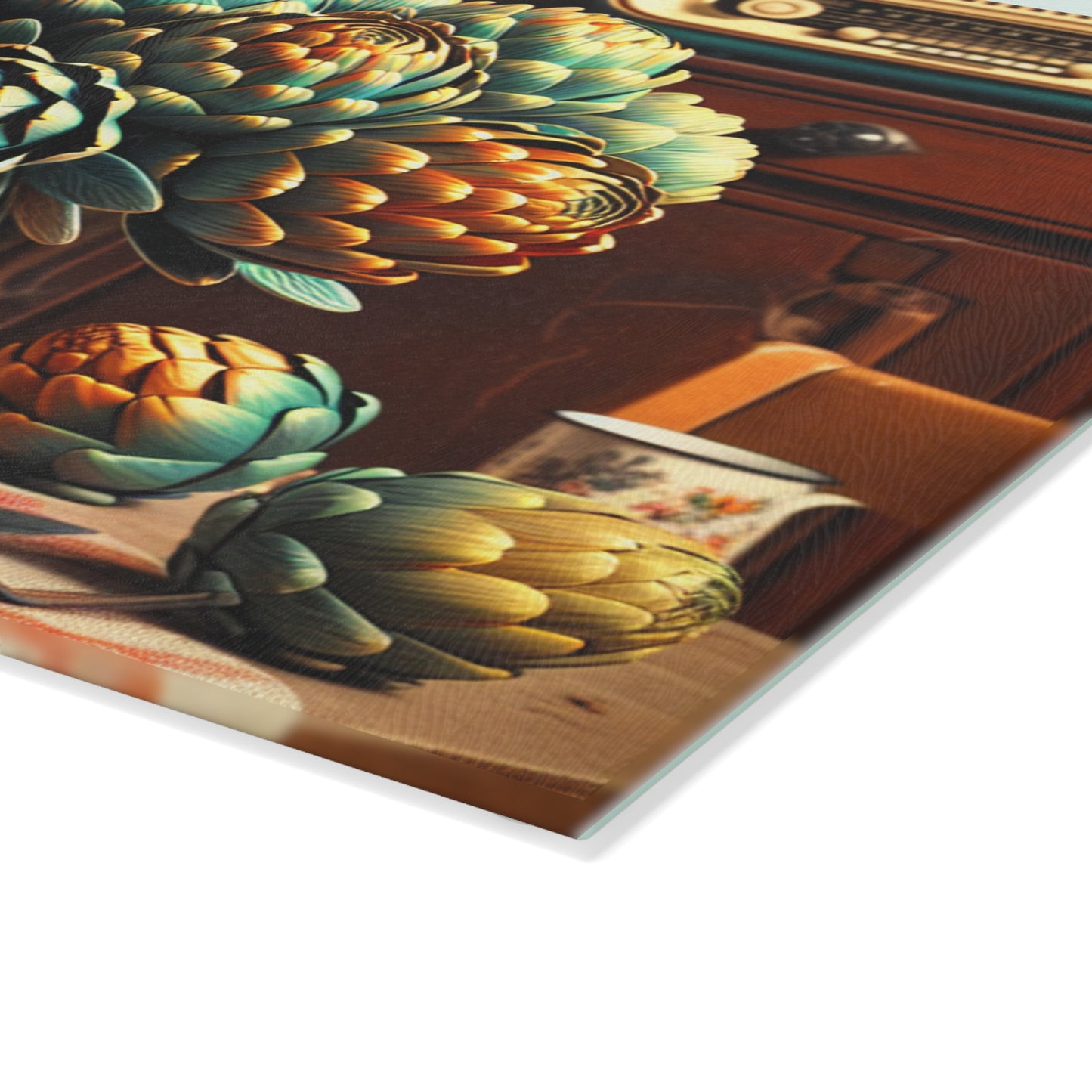 retro artichokes Cutting Board