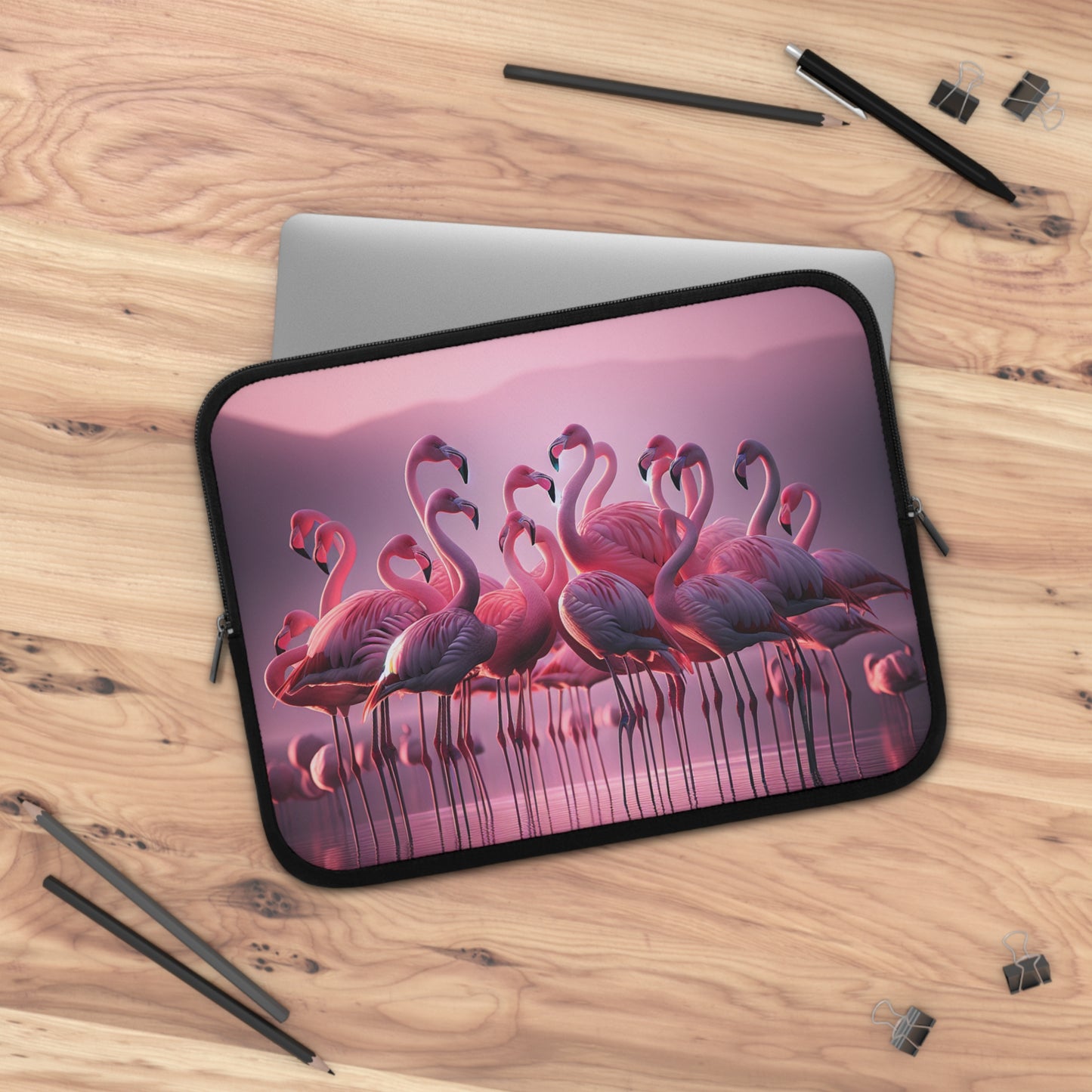 pink flamingos Laptop Sleeve