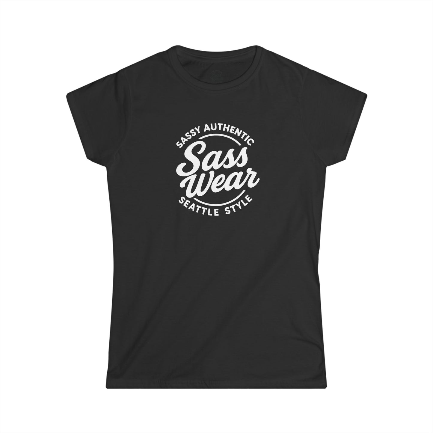 Sass Wear Women's Softstyle white logo