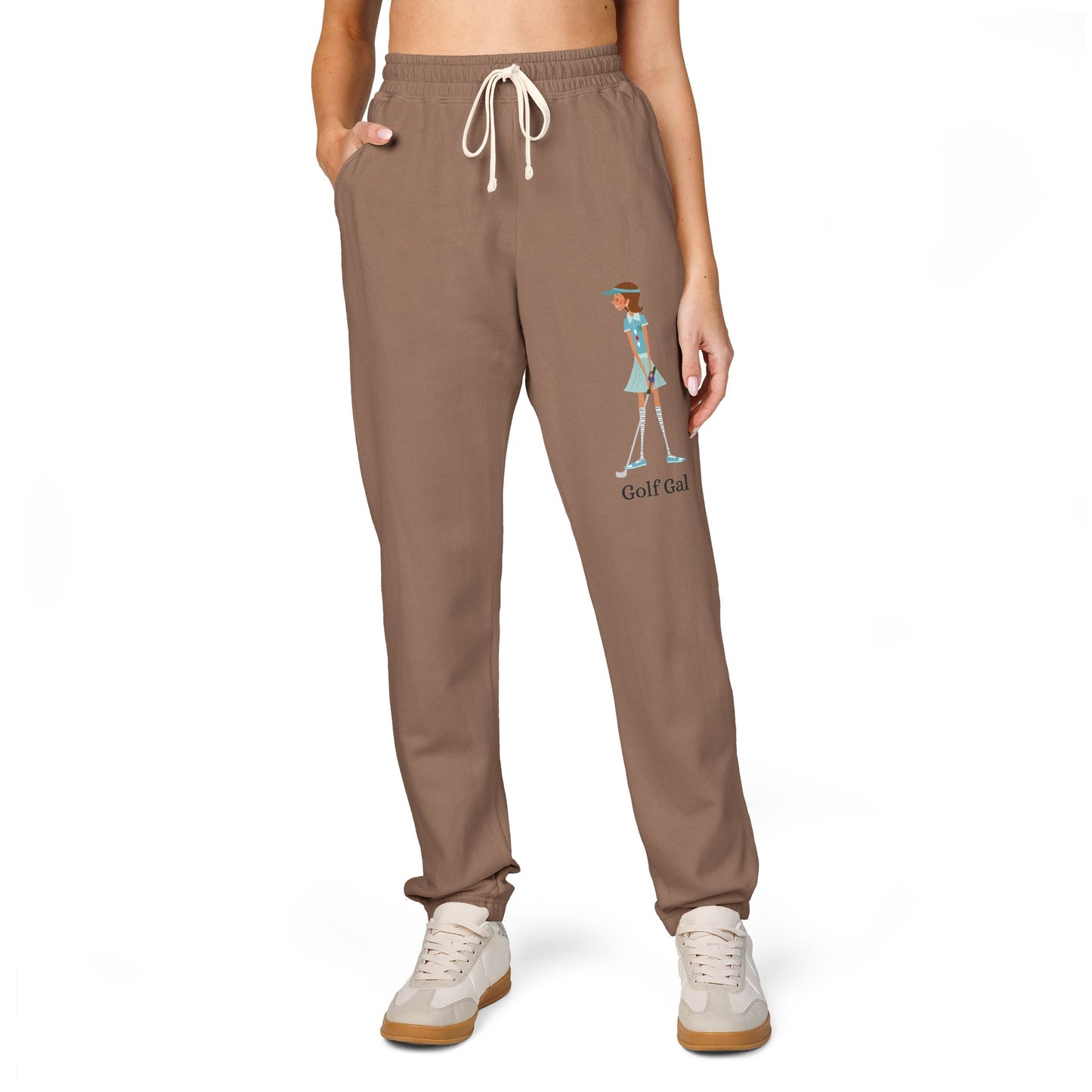 Golf Gal Garment-Dyed Fleece Sweatpants Ruby