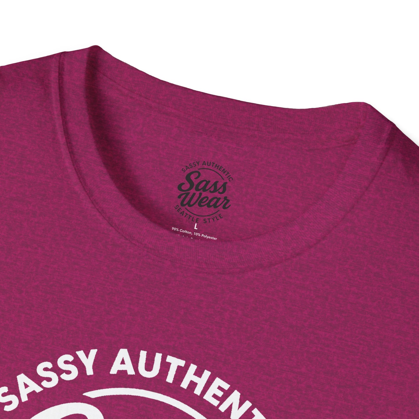 Sass Wear - Unisex Softstyle T-Shirt white logo