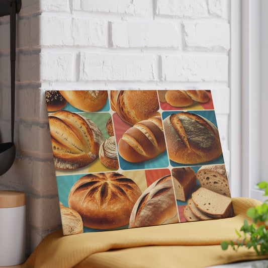 retro bread glass Cutting Board
