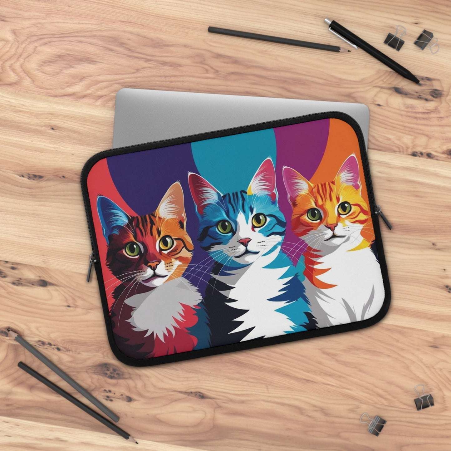 pop art cats Laptop Sleeve
