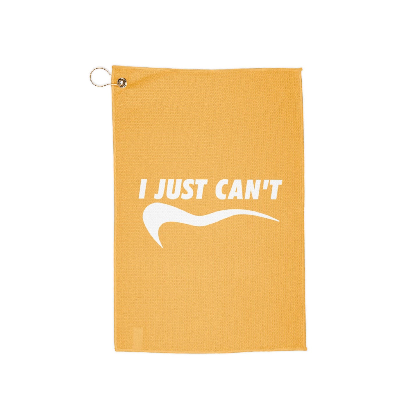 Yellow I just can't Golf Towel