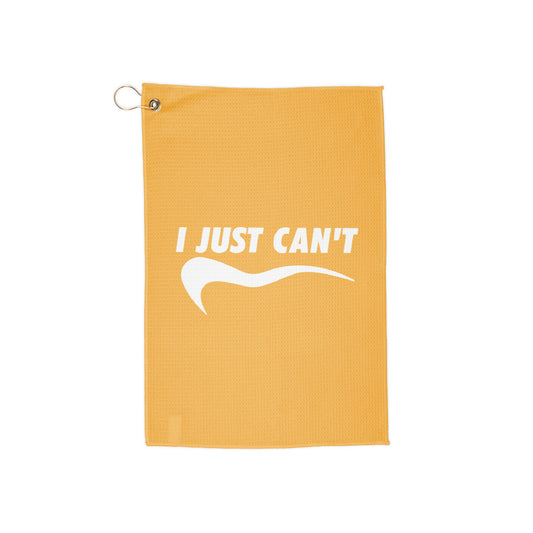 Yellow I just can't Golf Towel