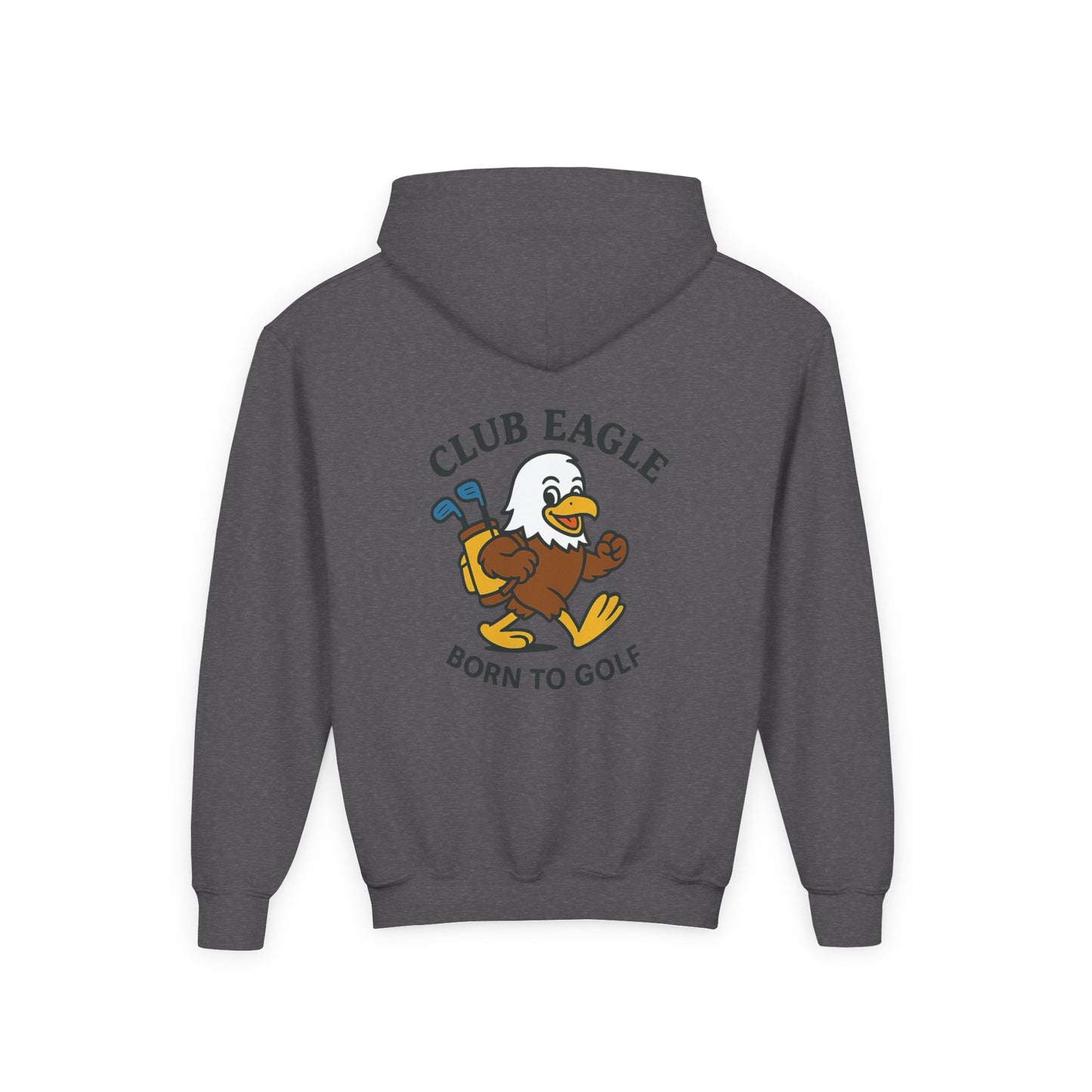 Club Eagle Born To Golf Youth Hoodie