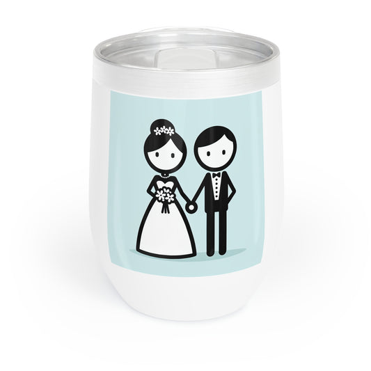 bride and groom Wine Tumbler