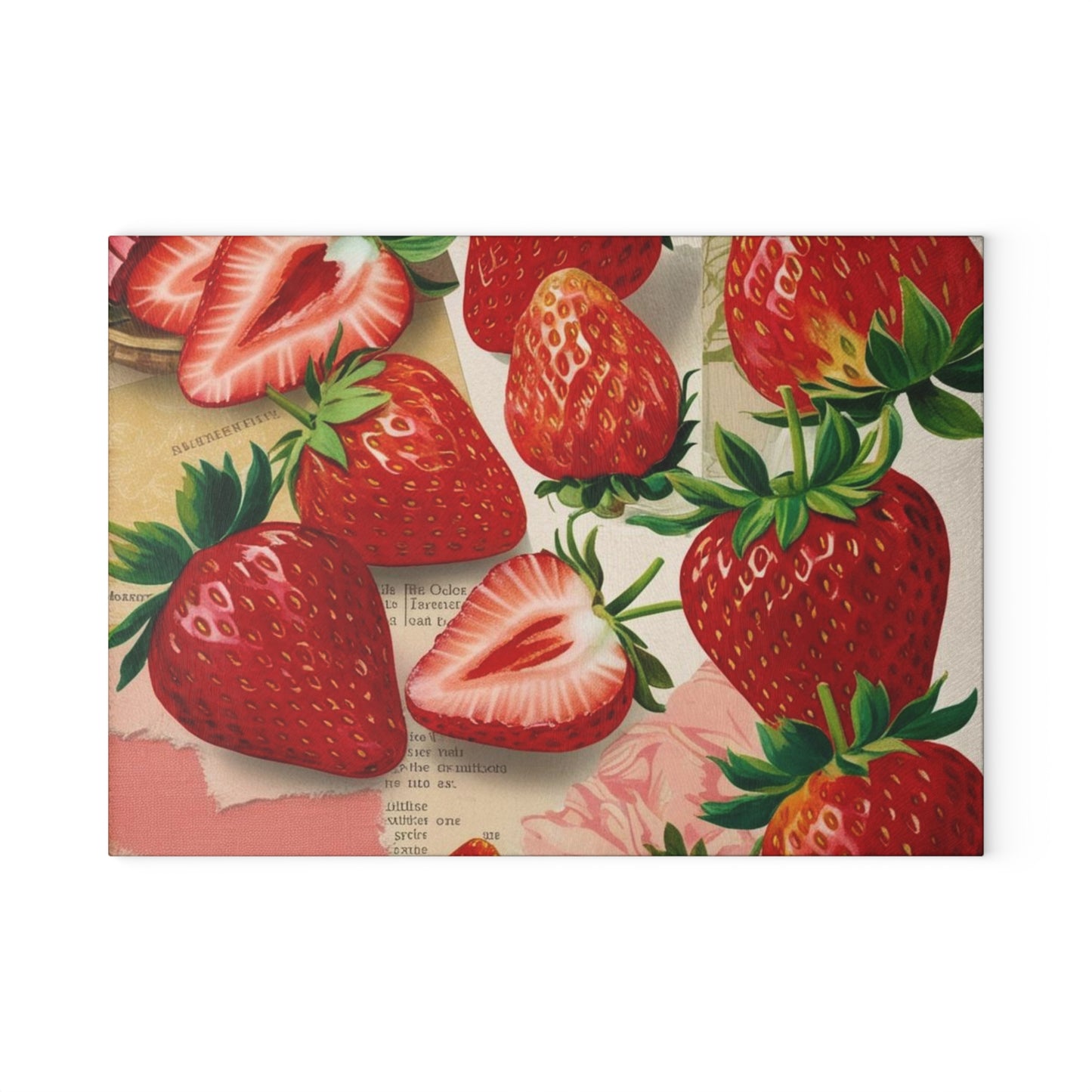 vintage strawberry glass Cutting Board
