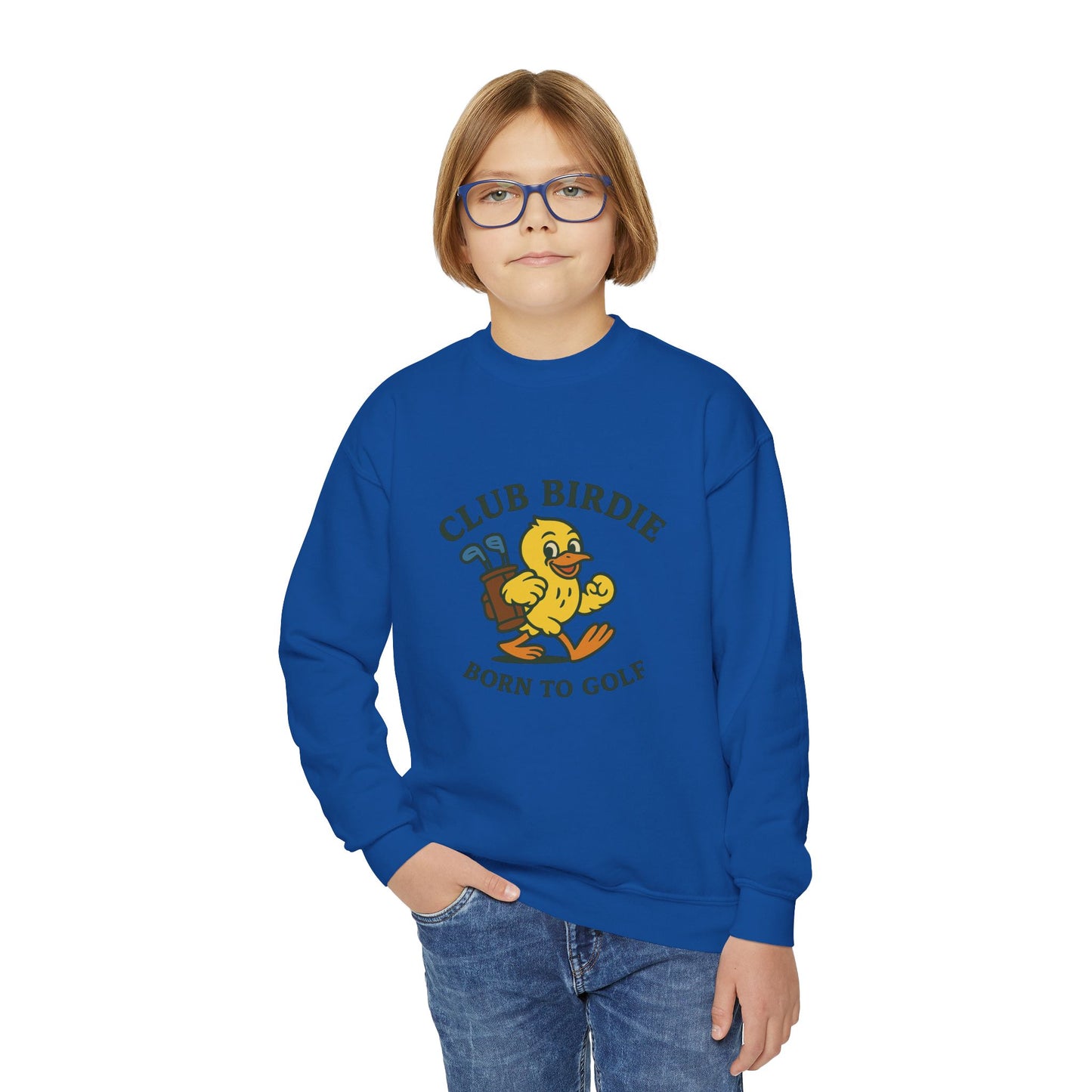 Club Birdie Born to Golf Youth Crewneck Sweatshirt