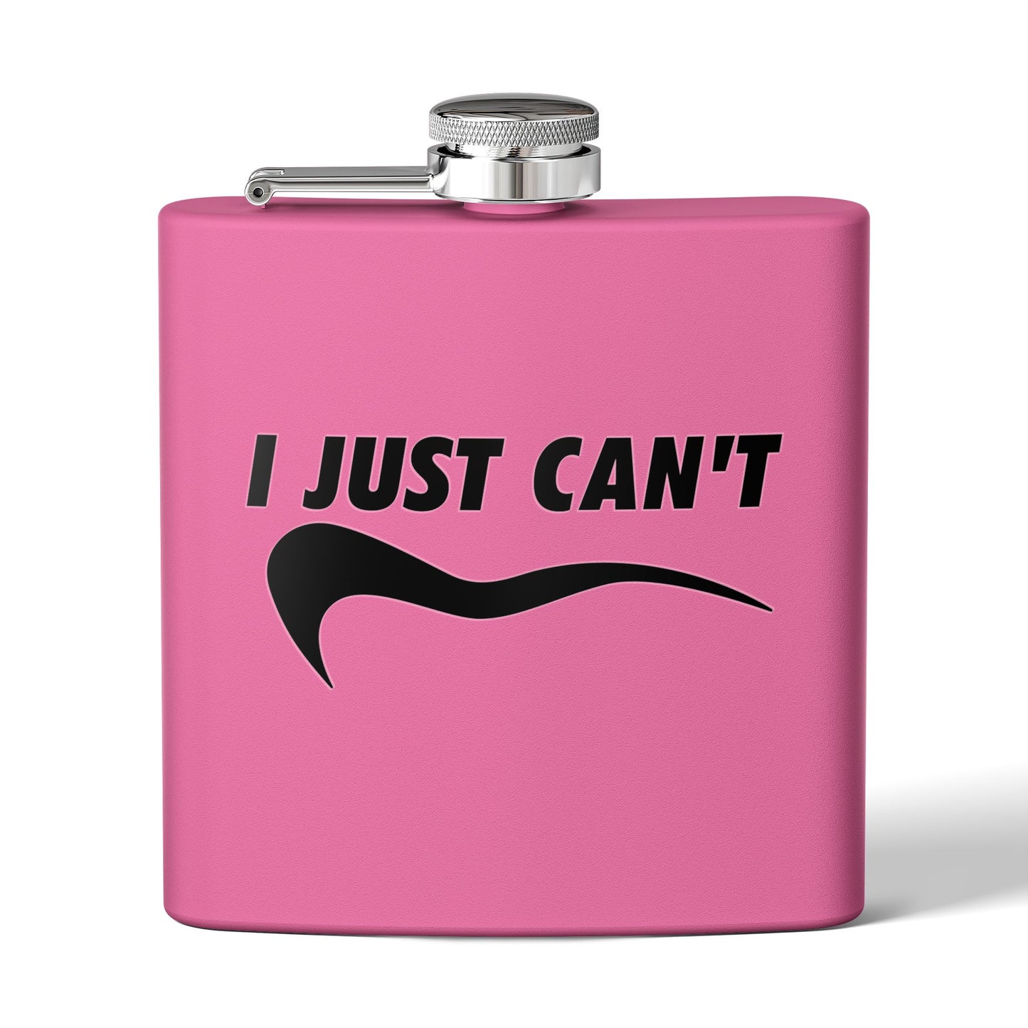 I just Can't Sleek Stainless Steel Flask