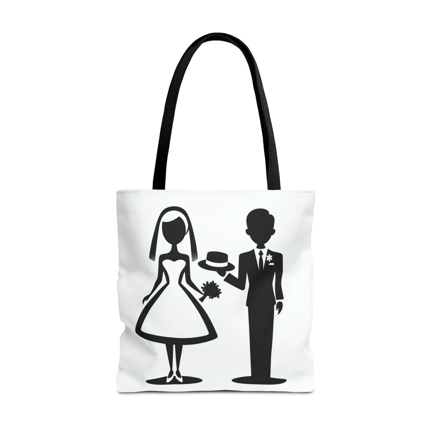 retro bride and groom Tote Bag