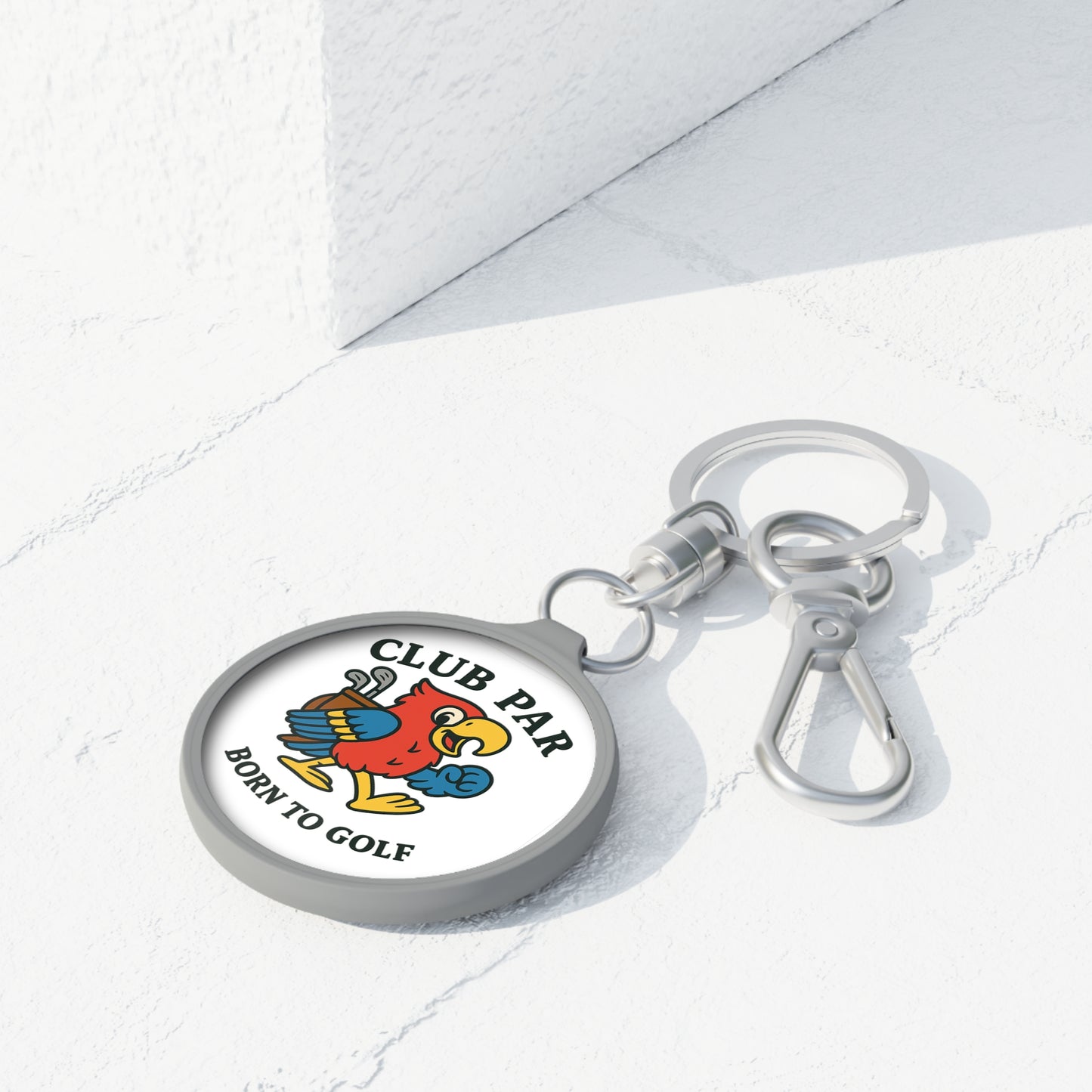 Club Par Born To Golf Keyring Tag