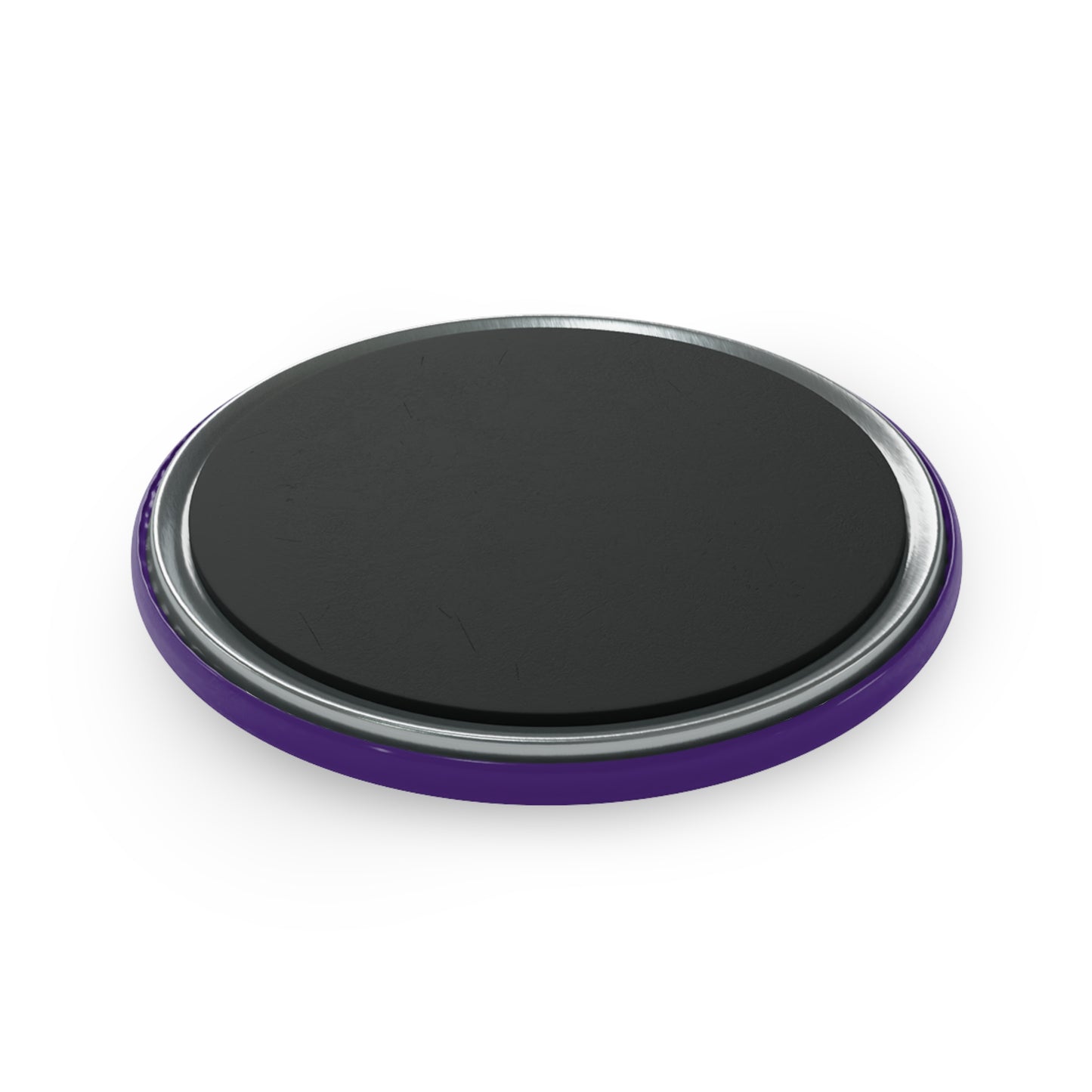 Purple Smiley Face Button Magnet