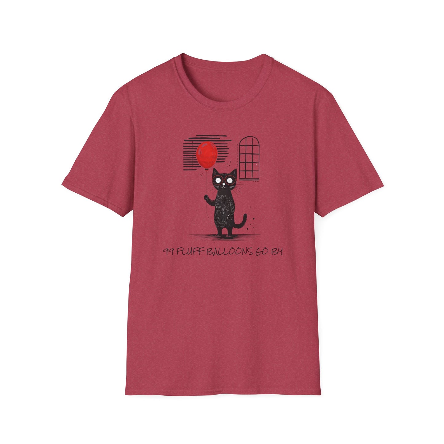 99 Fluff Balloons Go By - Unisex Softstyle T-Shirt